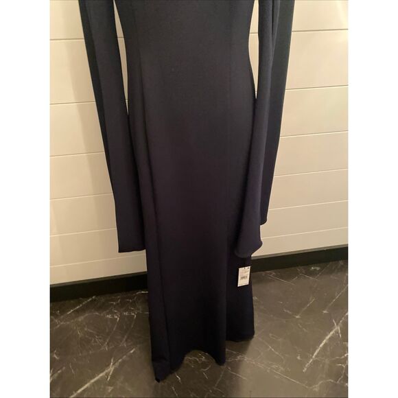 ADRIANNA PAPELL MAXI DRESS/LINED/RETAIL$229/ SIZE  8 /NEW W TAG/NAVY - Picture 7 of 14